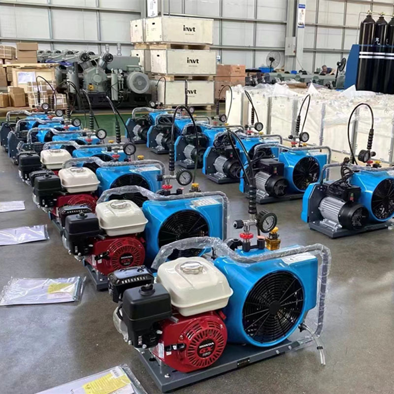 6.8L/9L气瓶用汽油款空气呼吸器充填泵NRW-100GG空气呼吸器充气泵