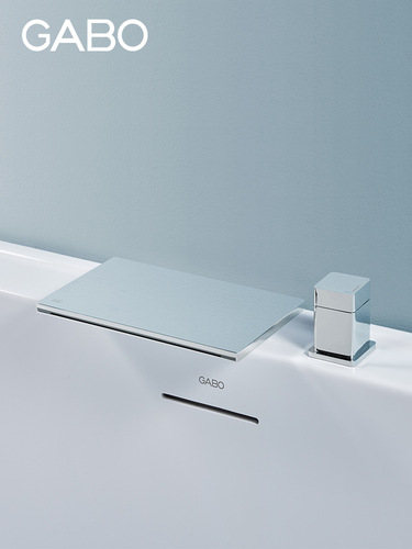 5YA1 wholesale bathtub faucet, wall-mounted all-copper basin faucet, hot and cold water bathtub edge waterfall faucet
