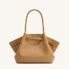Latte large oily wax leather