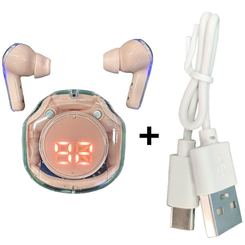 Cable de datos de metal desnudo rosa HK6 de segunda generación