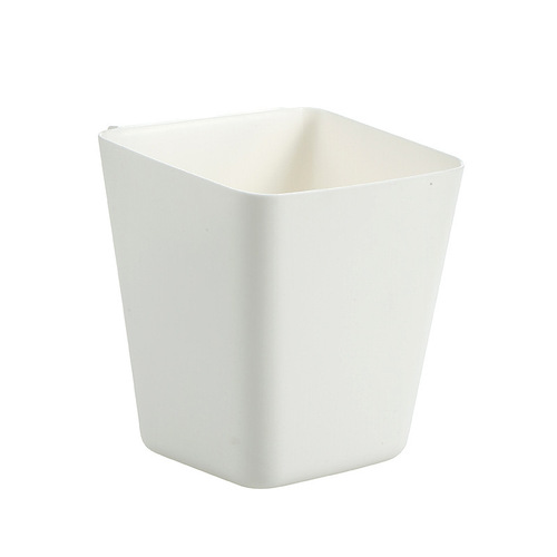 Small hanging bucket by the dorm bed, kitchen storage basket, wall-mounted storage box, plastic storage basket, household trolley small hanging basket
