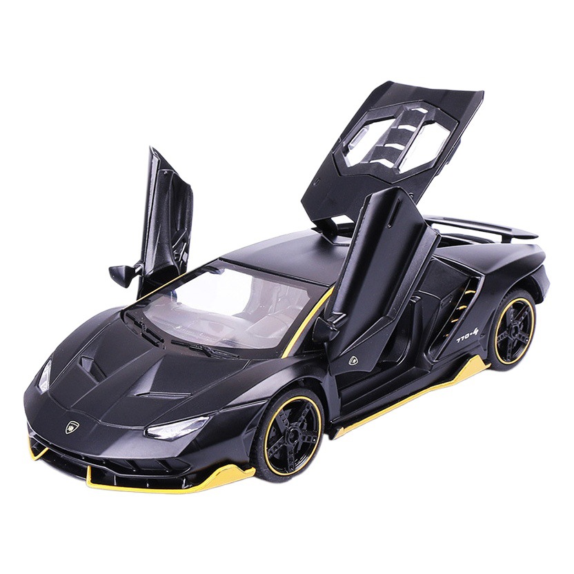 Weili aleación coche modelo 1:32 LANBO lp770 coche deportivo 3 Puerta Abierta tira del coche de juguete de sonido y luz modelo adornos