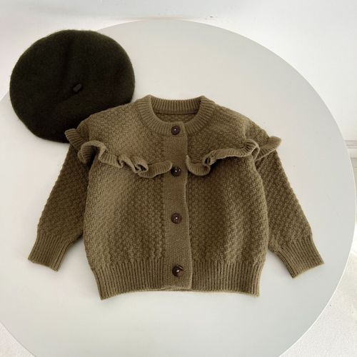 韩系婴幼童套装春季2023新款纯色时尚洋气上衣裤子两件套单拍