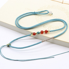 春季新款手工diy玉線掛繩吊墜飾品配件珠寶翡翠編織線項鍊繩批發