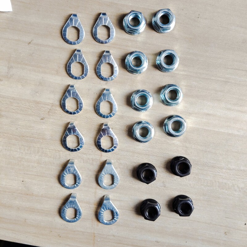 Bicycle Front and Rear Axle Nut Hook, Children's Pedal Mountain Road Bike Anti-Slip Nut, Wheel Center Shaft Spacer Bicycle Front and Rear Axle Nut Hook, Children's Pedal Mountain Road Bike Anti-Slip Nut, Wheel Center Shaft Spacer