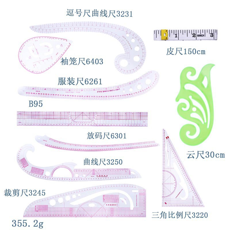 regla de corte, regla de prenda, regla de corte, regla de jaula de manga, regla de corte