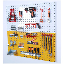金属方孔洞洞板 五金工具收纳挂板墙展示架货架挂钩配件壁挂