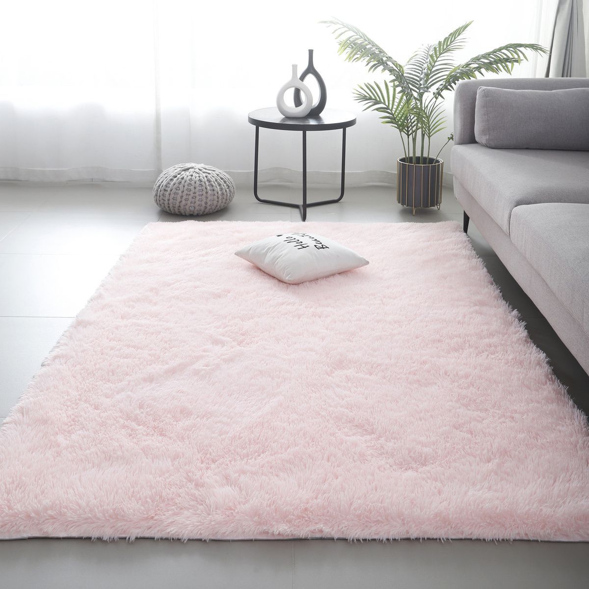 Thick Carpet for Bedroom Girls, Stain-Resistant Bedside, Living Room, Tatami Room, Large Area Full Carpet