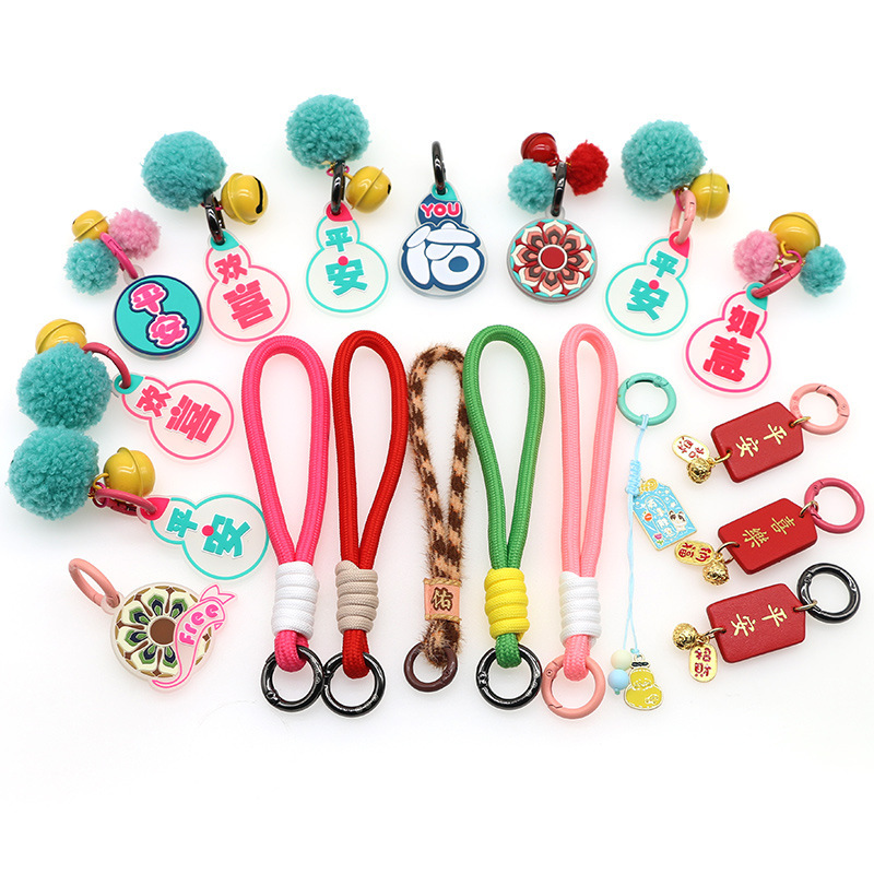 Yungang Grottoes Buddha's Little Companion Joy Peace Joy Portable Rope Doll Fur Ball Keychain Car Pendant Yungang Grottoes Buddha's Little Companion Joy Peace Joy Portable Rope Doll Fur Ball Keychain Car Pendant