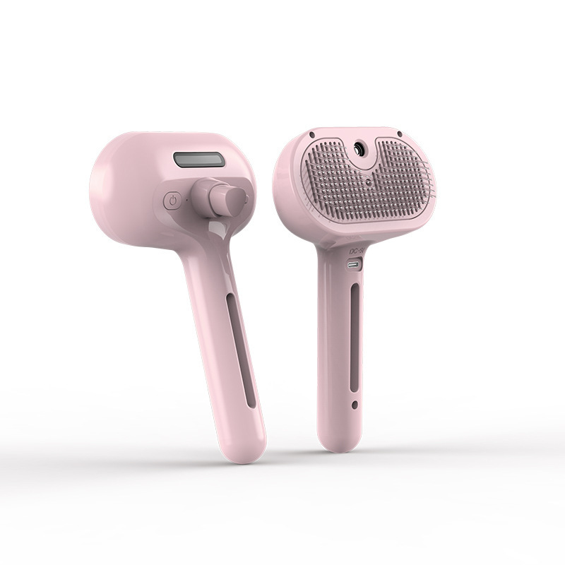 Peine en spray para mascotas Peine para gatos y perros Peine para eliminar el cabello Carga USB Peine para abrir el nudo Herramienta de limpieza de belleza para mascotas