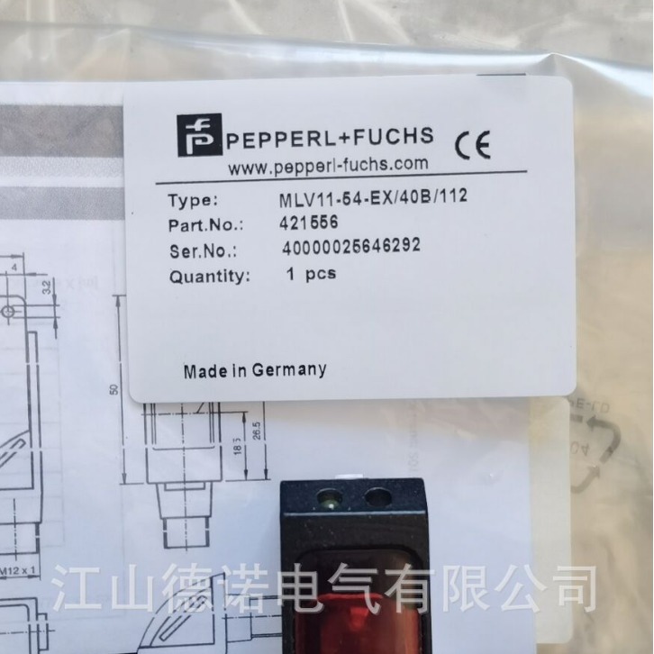 全新销售P+F光电开关MLV11-54-EX/40B/112实物拍摄质保一年