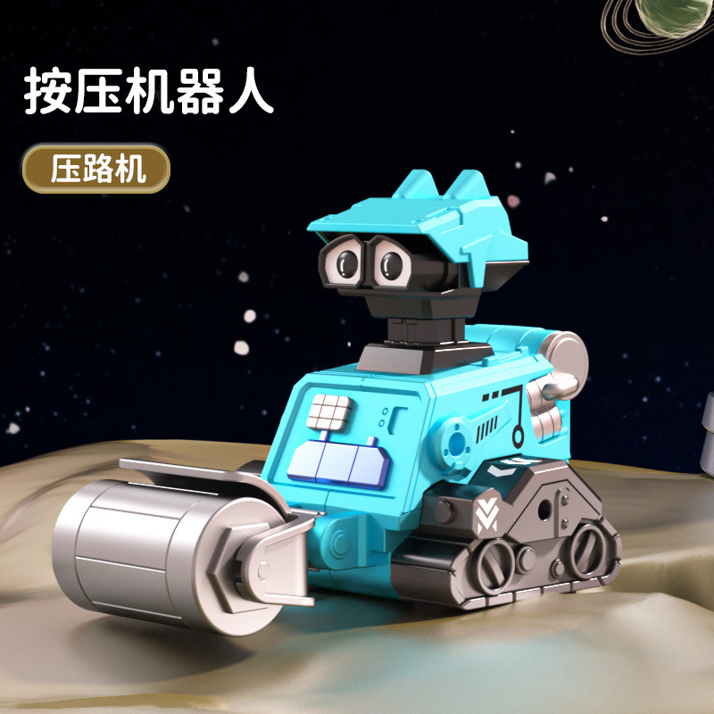 Presione transfronterizo, vehículo de ingeniería de dinosaurios, autobús pequeño, autobús escolar, autobús para niños, automóvil de juguete Chenghai, niño image 32