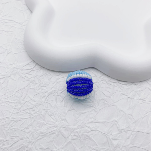 Creative woven beads handmade with zircon
