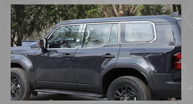 Special 24 Toyota Prado LC250 window trim strip window silver edge domineering body bright strip modification accessories