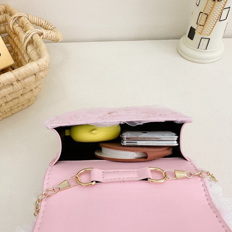 Bolsos infantiles de moda extranjera arco de perla bolsos de mano princesa bolsos de hombro cadenas de moda