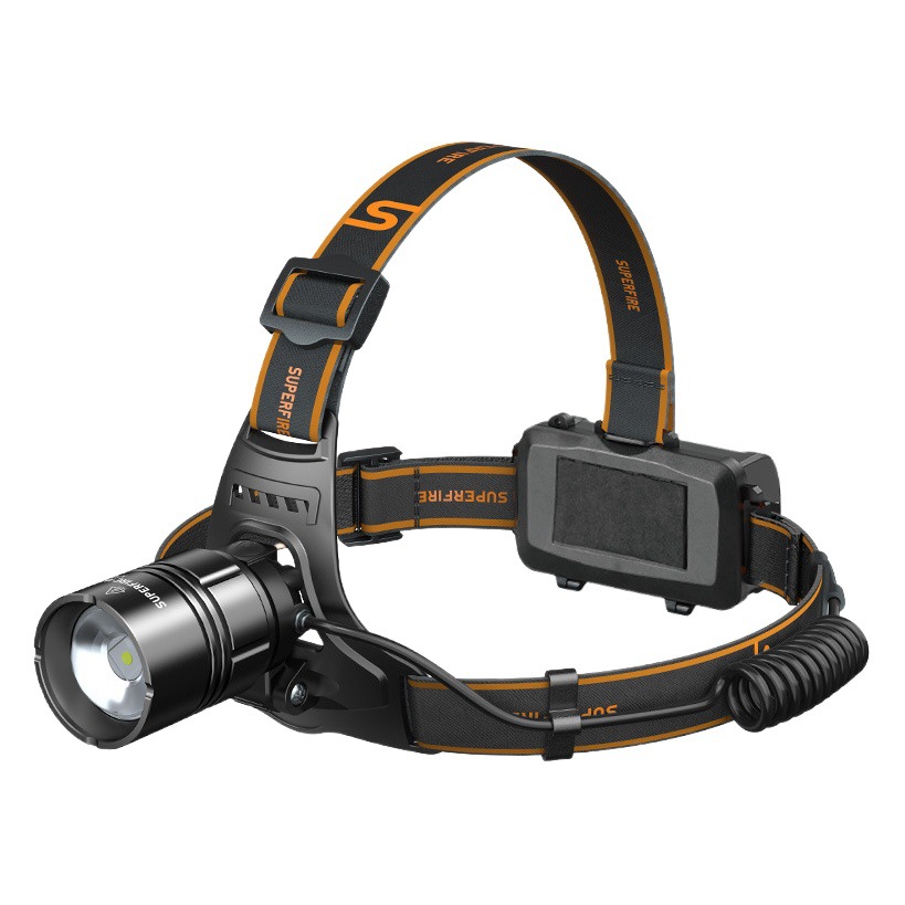 Shenhuo transfronterizo montado en la cabeza de largo alcance faro LED recargable zoom fuerte luz USB al aire libre pesca nocturna pesca faro al por mayor