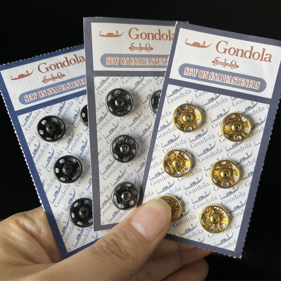 Codele japonés G510 botón a presión de cobre botón redondo hebilla invisible hebilla de resorte hebilla femenina inspección de protección ambiental