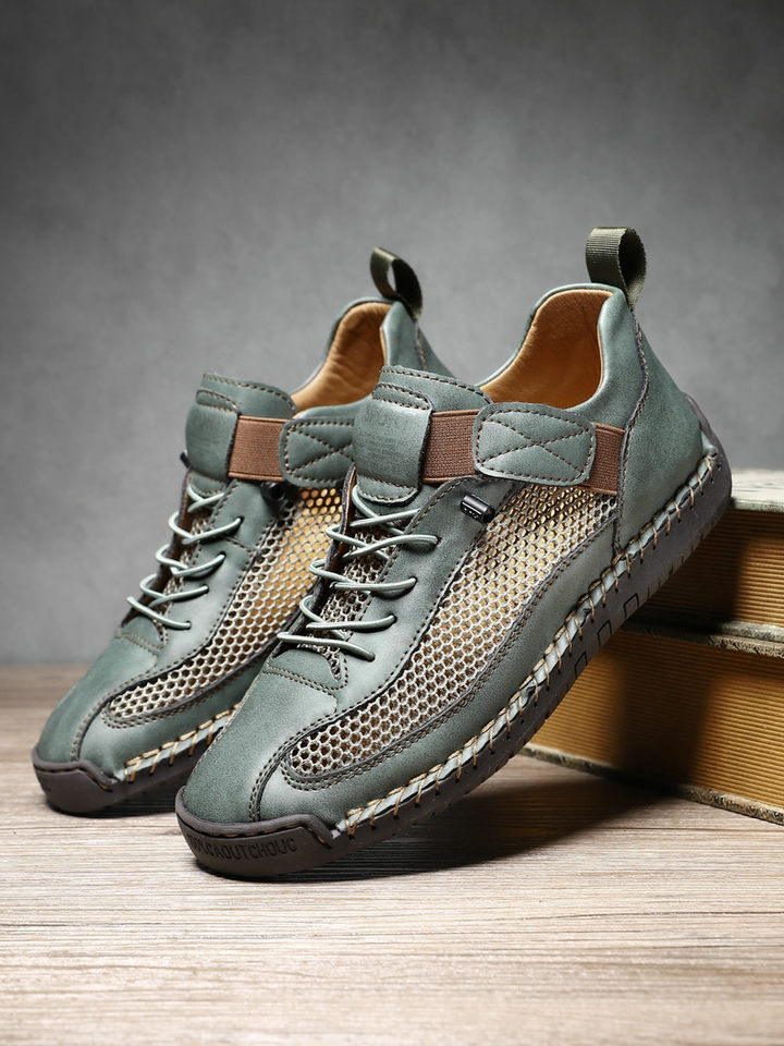 Giày thể thao lưới thoáng khí unisex form rộng phong cách năng động — 9889 màu kaki, 9889 màu trắng, 9889 màu xám, 9889 xanh da trời chi tiết 21