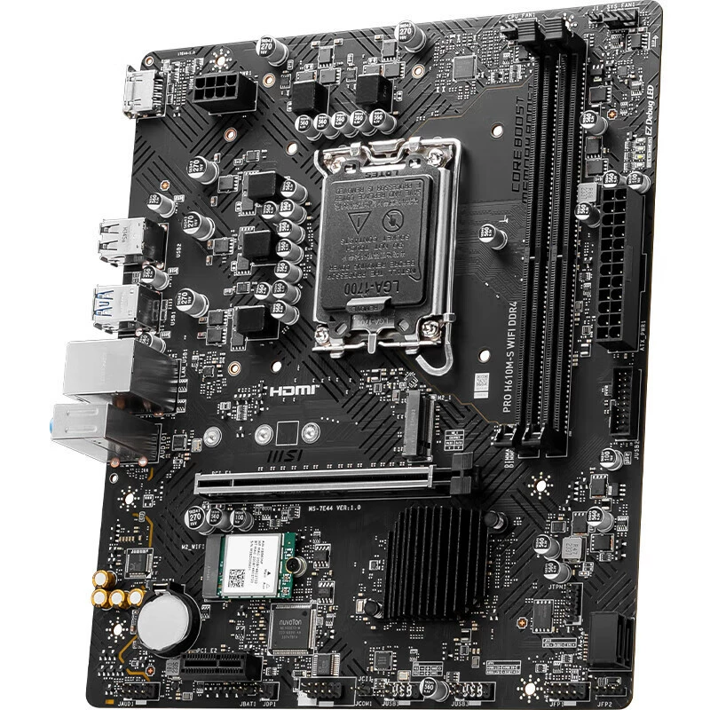 Материнская плата PRO H610M-S WIFI D4 для настольного ПК, для игр и офиса, поддержка процессоров 12/13-го поколения 12400F
