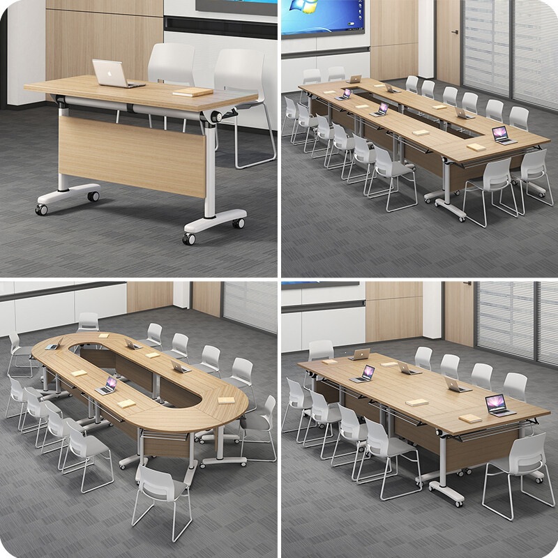Conference table, large training furniture, office furniture, training table, office long table and chair set, simple and modern conference table