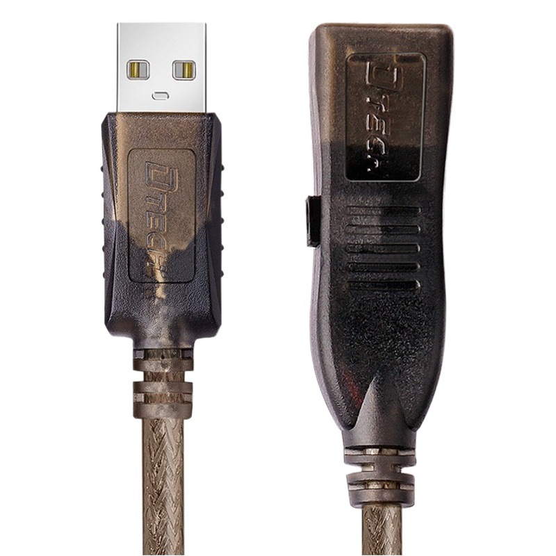 Varón magnético dual del cable de extensión del anillo USB al cable de extensión industrial femenino del grado de los 10 m con el cable de extensión de la cámara del poder USB