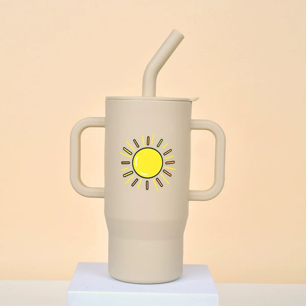 Solar-powered, khaki