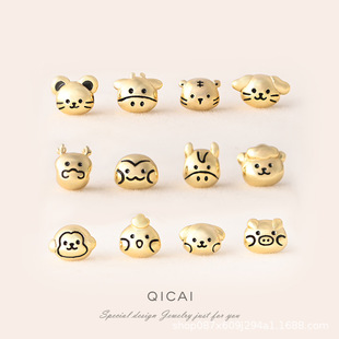 S925���y12��ФС����������� diy�ֹ����K��朽�ָɢ�������