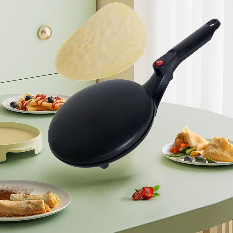 Máquina para Hacer Panqueques Transfronteriza de 110V, Máquina para Hacer Rollitos Primavera Antiadherente, Máquina para Hacer Panqueques, Plancha Eléctrica, Sartén para Panqueques