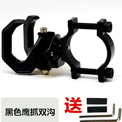 Electric Bicycle Front Hook, Other Electric Vehicle Accessories - double-hook-eagle-grip-type-black-black-pipe-clamp