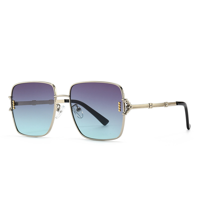 Lunettes de soleil carrées tendance rétro pour photographie de rue, lunettes de soleil à charme moderne INS_voghion.com