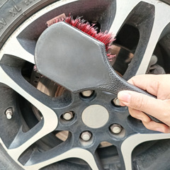 Soft Bristle Tire Brush Car Care Cleaning Tool Car Wash Supplies Wash Car Short Handle Wheel Rim Brush Mat Scrubber Wholesale