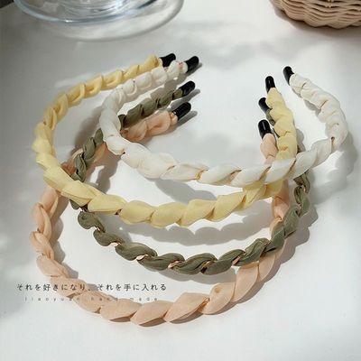 麻花细发箍女夏天出门外带头箍轻奢百搭ins气质压发发捆发卡网红