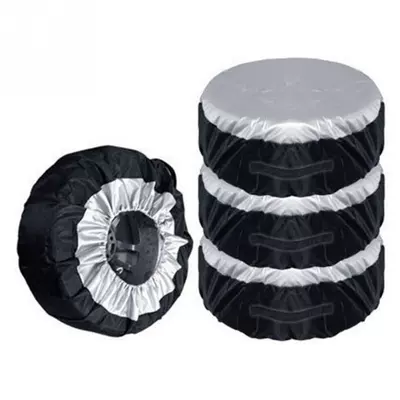 Cross-Border 210D Oxford Cloth Car Spare Tire Cover Spare Tire Cover Tire Protective Cover Tire Cover Waterproof Storage Bag (Spare wheel cover)