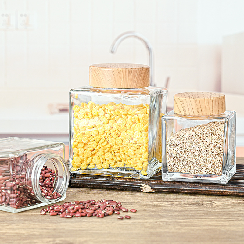 蜂蜜瓶子酱菜玻璃密封罐玻璃瓶空瓶蜂蜜罐果酱瓶食品级金盖罐头