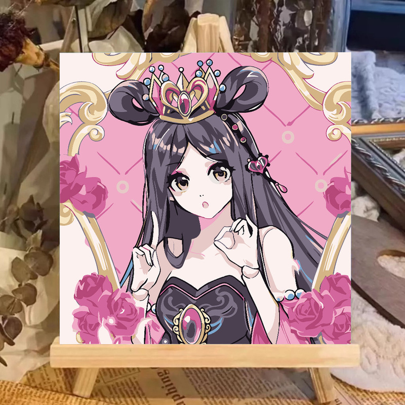 宮崎駿デジタル油絵DIY手描きぬりえ夏目友人帳ポニョ二次元アクリル画インスタ風|undefined