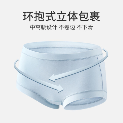 60 Count Lenzing Modal Women's Underwear Pure Cotton Crotch Antibacterial Breathable Girls Briefs Ice Silk Feel Seamless Panties