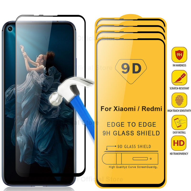 Aplicable a RedMi Note 11 12 Pro 9D pantalla de seda cubierta completa película templada RedMi Note10 película protectora