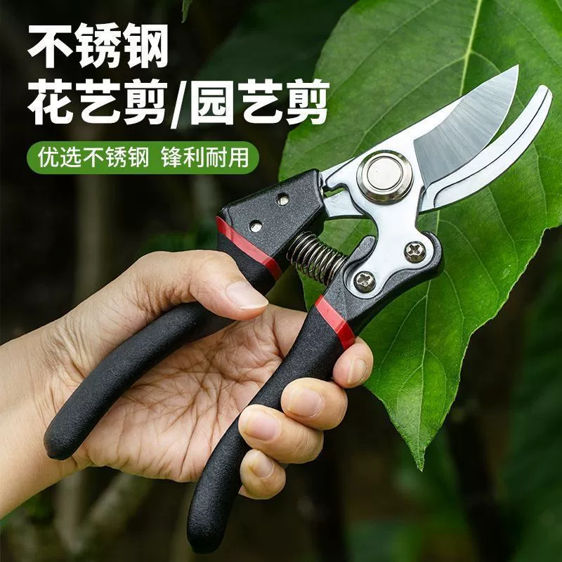 Садовые ножницы для фруктовых деревьев, мощные садовые ножницы, ножницы для сбора цветов и фруктов, специально для толстых веток, многофункциональные и подходят для различных сценариев.