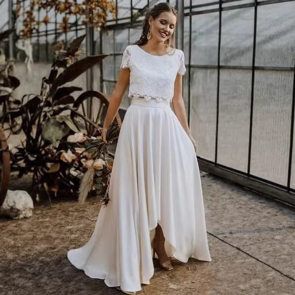 Aliexpress Cross-Border Bridal Lace Wedding Dress 2026 New Satin Travel Photography Light Wedding Dress Lawn Wedding Dress Wholesale Aliexpress Cross-Border Bridal Lace Wedding Dress 2026 New Satin Travel Photography Light Wedding Dress Lawn Wedding Dress Wholesale