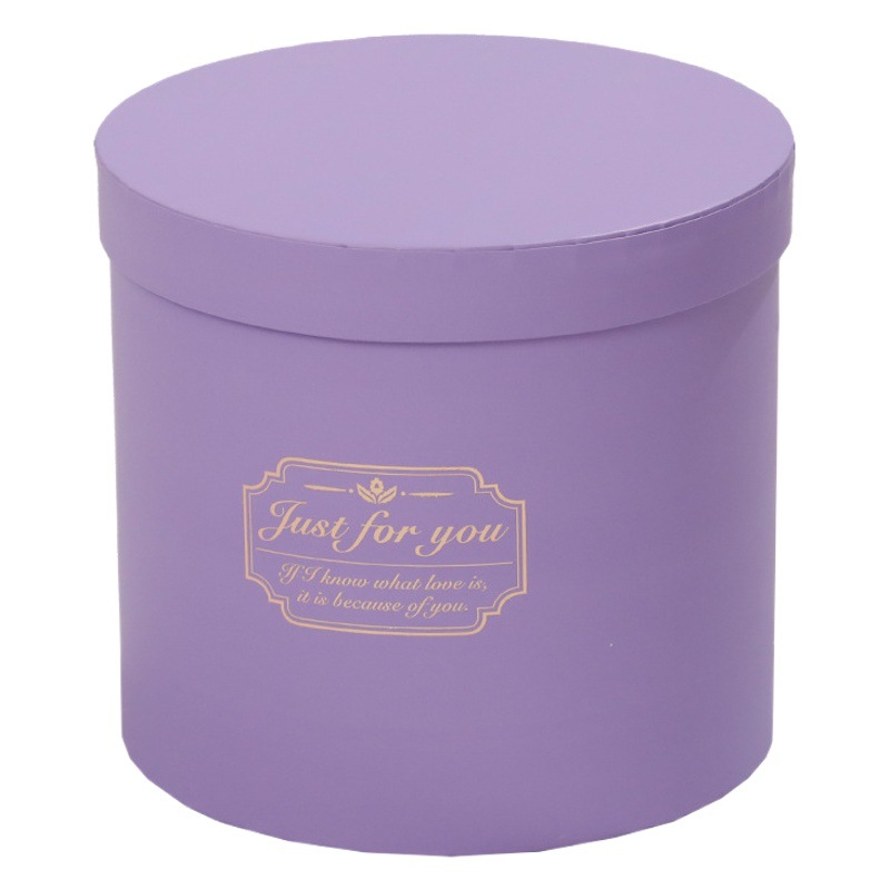 Día de San Valentín chino flor caja redonda cilindro portátil con cubo Mini cubo de la flor caja de regalo en stock