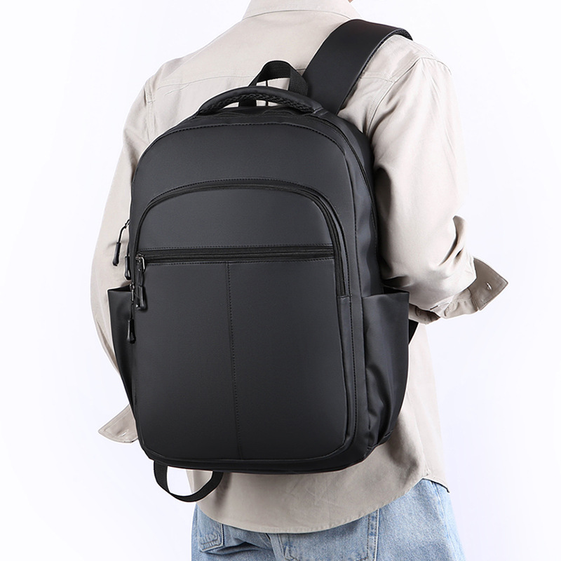 New Business Backpack For Men, Casual Travel Student Schoolbag, Large-capacity Laptop Bag, Waterproof Leather Film_voghion.com