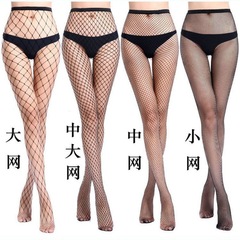 Fishnet pantyhose spring and summer mesh stockings for women European and American sexy long fishnet stockings with diamonds manufacturer wholesale