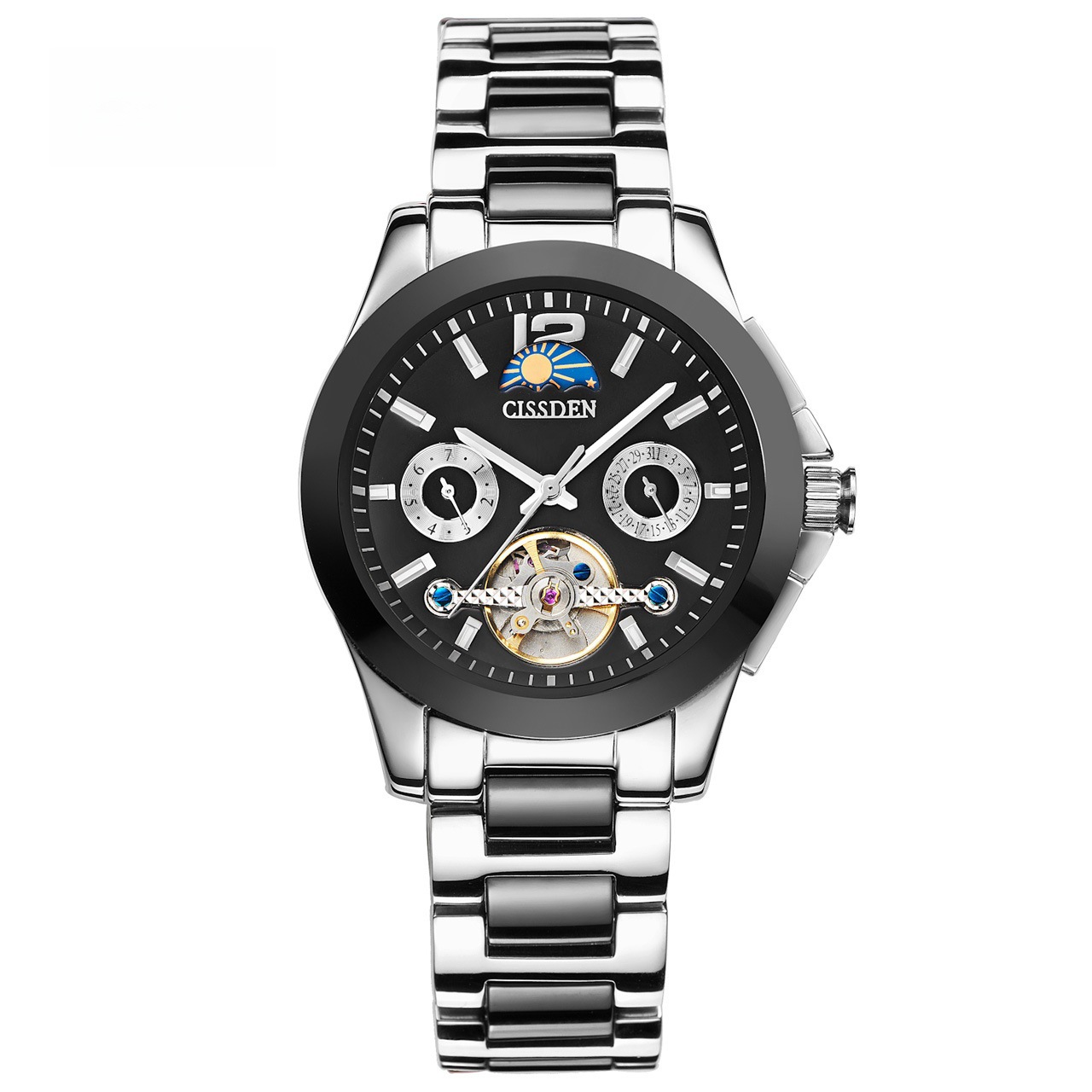 男款手表高级感机械外贸瑞士新款腕表陀飞轮高档男士100m防水