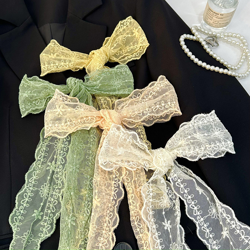 Cinta de encaje bufanda hueca fina de verano