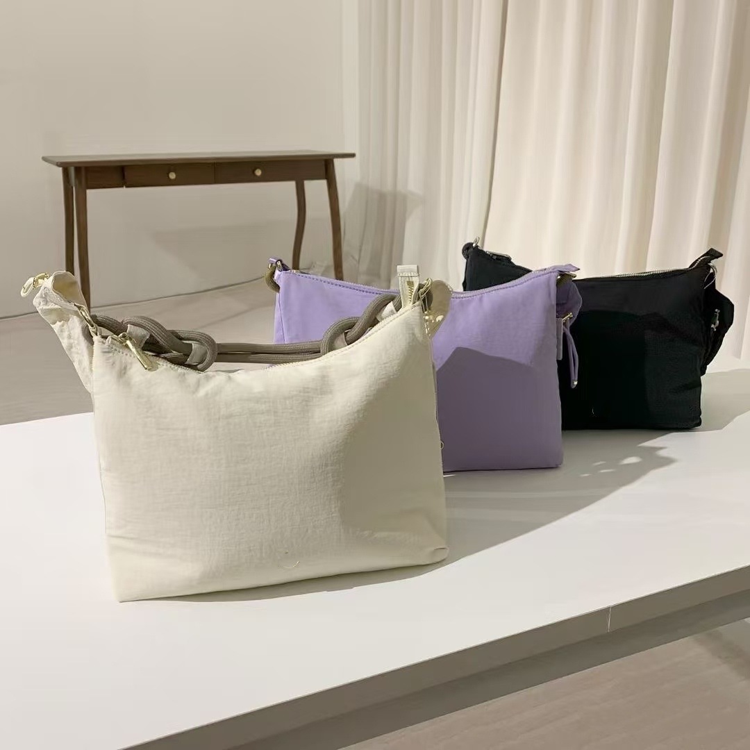 Luluconvertible Pleated Bag Lazy Style Crossbody Handbag Large Capacity Shoulder Bag Versatile Tote Bag