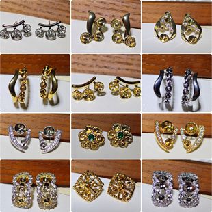 DIY earring accessories explosive pearl earring holder natural pearl earring accessories multi-bead pearl earring