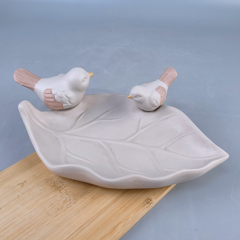 Baños de baño de cerámica para pájaros europeos y americanos estrictamente seleccionados Baños de baño para pájaros Baños de baño de porcelana para pájaros