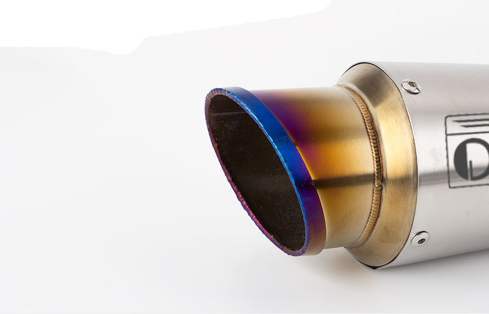 Shark Mouth over Exhaust Motorcycle Exhaust Pipe Suitable for Ninja 400/Z250/R6/R1/Cbr/Mt07/R3