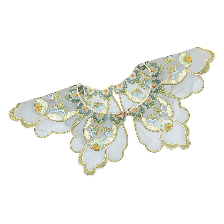 Вышивка корейской пряжи вышивка лисой вышивка Ханфу ручная гвоздь бусы двойная пряжка