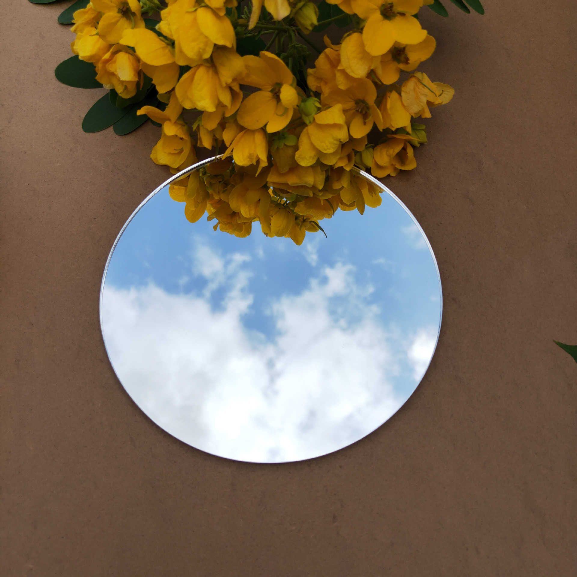 真空镀膜亚克力塑料镜子商务礼品卡片镜 宝宝认知早教玩具不碎镜